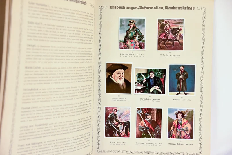 Stickeralbum „Die Grosse der Weltgeschichte“.