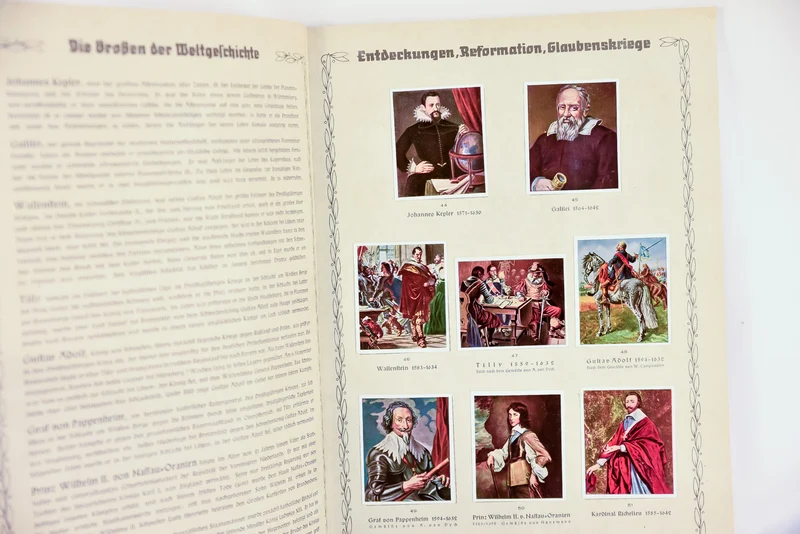Stickeralbum „Die Grosse der Weltgeschichte“.