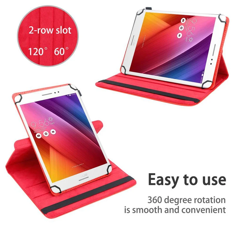 Cadorabo Tablet Hülle kompatibel mit Asus ZenPad S (8.0 Zoll) 360 Grad Schutzhülle aus Kunstleder mit Standfunktion und Gummiband
