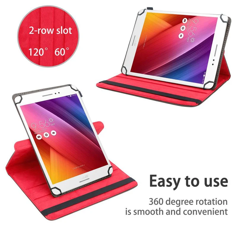 Cadorabo Tablet Hülle kompatibel mit Asus ZenPad S (8.0 Zoll) 360 Grad Schutzhülle aus Kunstleder mit Standfunktion und Gummiband