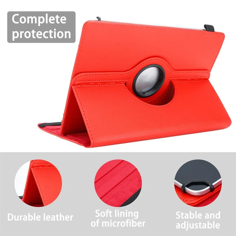 Cadorabo Tablet Hülle kompatibel mit Asus ZenPad 7.0 (7.0 Zoll) 360 Grad Schutzhülle aus Kunstleder mit Standfunktion und Gummiband