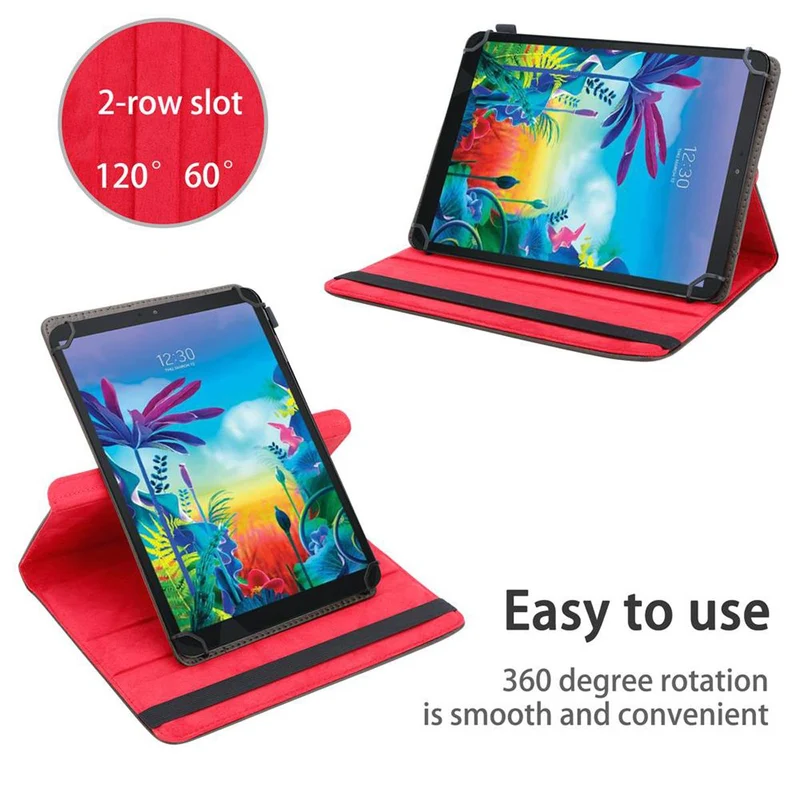 Cadorabo Tablet Hülle kompatibel mit LG G Pad 5 (10.1 Zoll) 360 Grad Schutzhülle aus Kunstleder mit Standfunktion und Gummiband