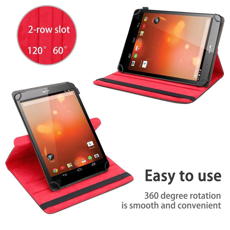 Cadorabo Tablet Hülle kompatibel mit LG G Pad 8.3 360 Grad Schutzhülle aus Kunstleder mit Standfunktion und Gummiband