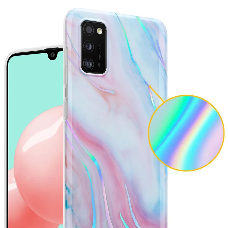 Cadorabo Hülle kompatibel mit Samsung Galaxy A41 Schutzhülle aus TPU Silikon mit Muster Mosaik