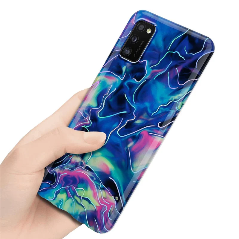 Cadorabo Hülle kompatibel mit Samsung Galaxy A41 Schutzhülle aus TPU Silikon mit Muster Mosaik