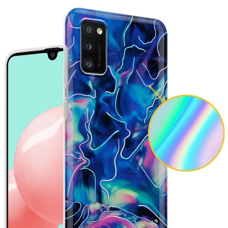 Cadorabo Hülle kompatibel mit Samsung Galaxy A41 Schutzhülle aus TPU Silikon mit Muster Mosaik