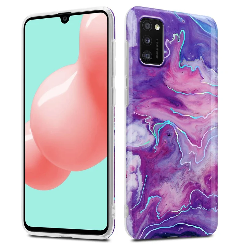 Cadorabo Hülle kompatibel mit Samsung Galaxy A41 Schutzhülle aus TPU Silikon mit Muster Mosaik