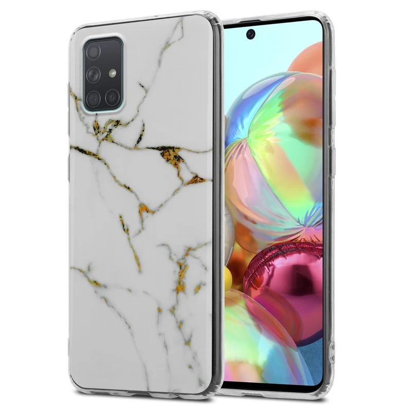 Cadorabo Hülle kompatibel mit Samsung Galaxy A71 4G Schutzhülle aus TPU Silikon mit Muster Mosaik