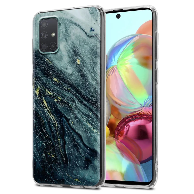 Cadorabo Hülle kompatibel mit Samsung Galaxy A71 4G Schutzhülle aus TPU Silikon mit Muster Mosaik