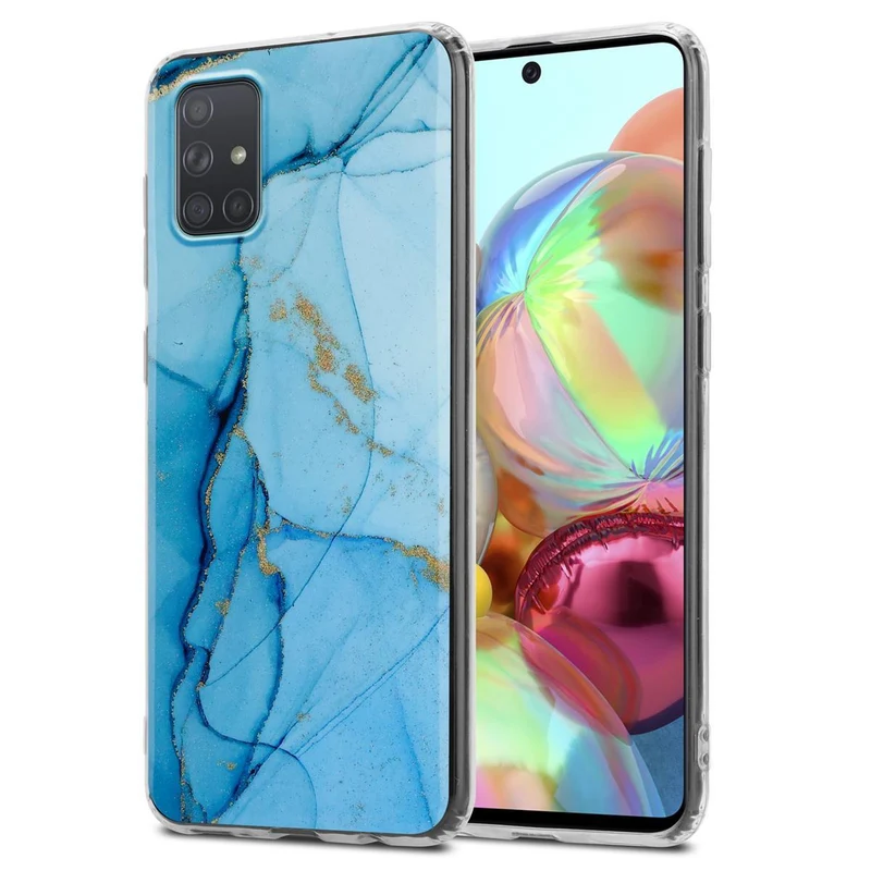 Cadorabo Hülle kompatibel mit Samsung Galaxy A71 4G Schutzhülle aus TPU Silikon mit Muster Mosaik