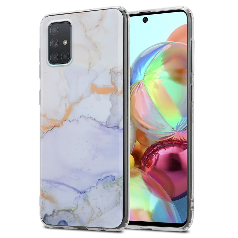 Cadorabo Hülle kompatibel mit Samsung Galaxy A71 4G Schutzhülle aus TPU Silikon mit Muster Mosaik
