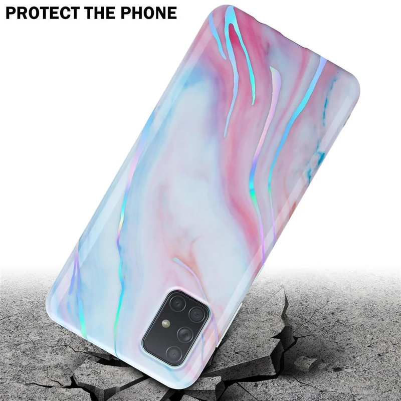 Cadorabo Hülle kompatibel mit Samsung Galaxy A71 4G Schutzhülle aus TPU Silikon mit Muster Mosaik