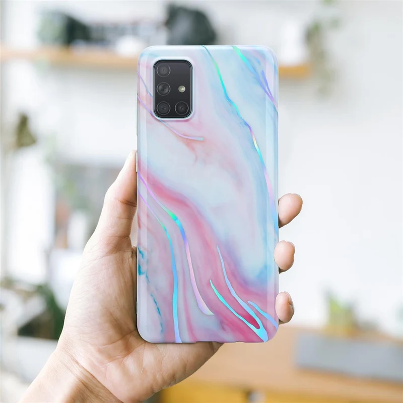 Cadorabo Hülle kompatibel mit Samsung Galaxy A71 4G Schutzhülle aus TPU Silikon mit Muster Mosaik