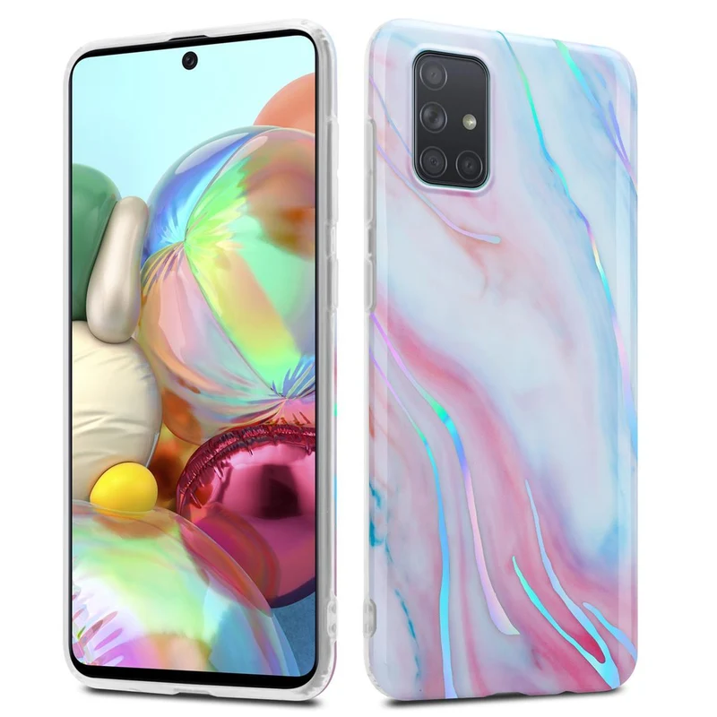 Cadorabo Hülle kompatibel mit Samsung Galaxy A71 4G Schutzhülle aus TPU Silikon mit Muster Mosaik