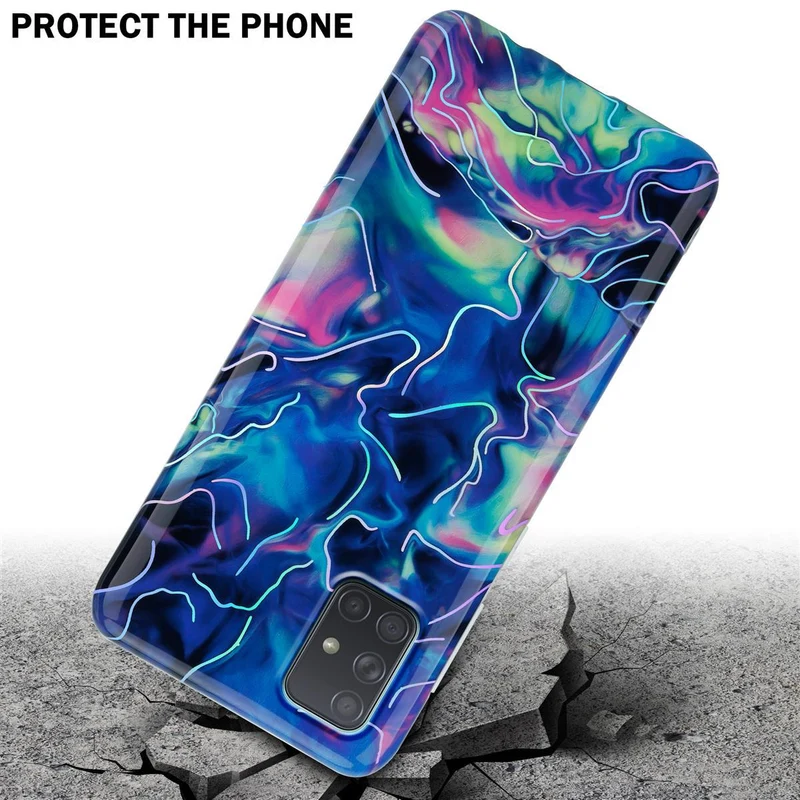 Cadorabo Hülle kompatibel mit Samsung Galaxy A71 4G Schutzhülle aus TPU Silikon mit Muster Mosaik