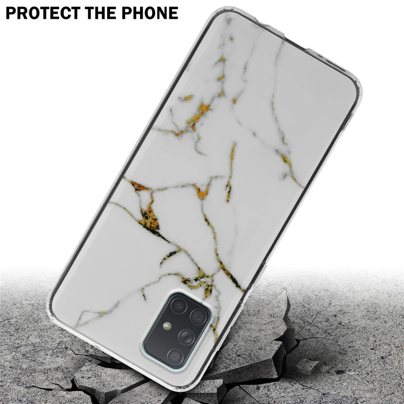 Cadorabo Hülle kompatibel mit Samsung Galaxy A71 4G Schutzhülle aus TPU Silikon mit Muster Mosaik