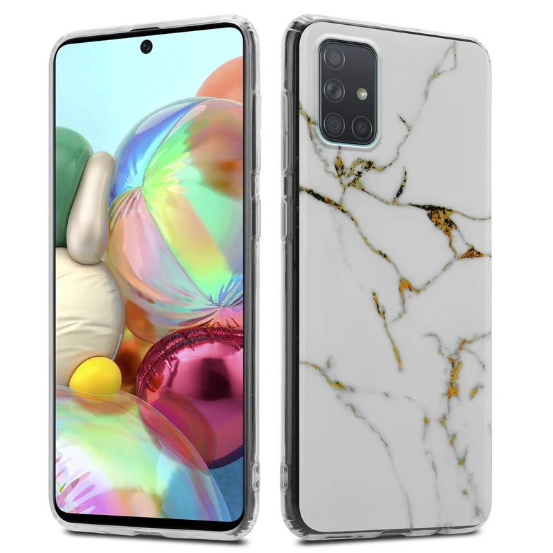 Cadorabo Hülle kompatibel mit Samsung Galaxy A71 4G Schutzhülle aus TPU Silikon mit Muster Mosaik