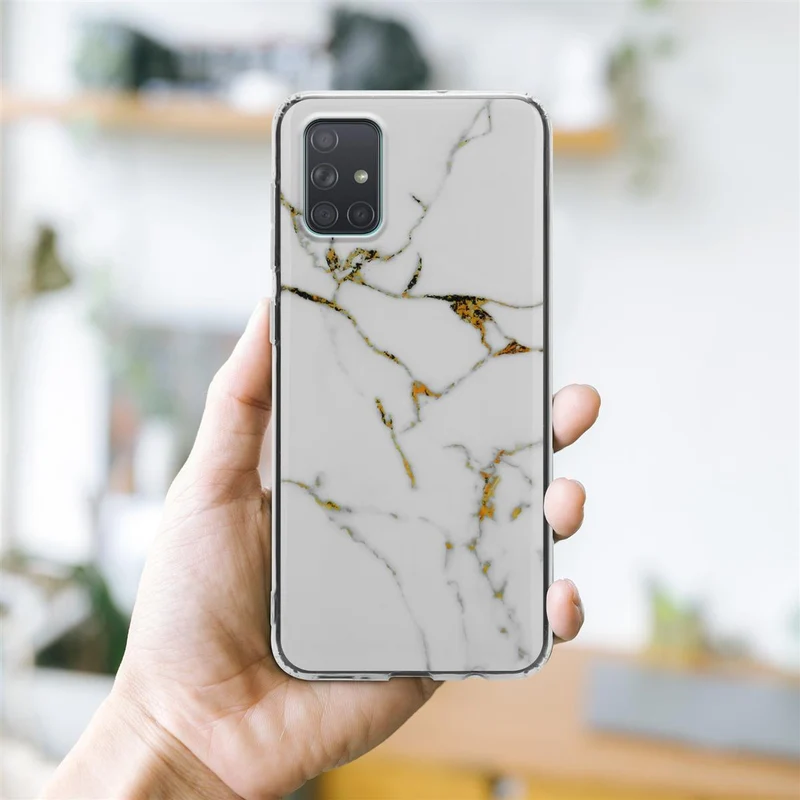 Cadorabo Hülle kompatibel mit Samsung Galaxy A71 4G Schutzhülle aus TPU Silikon mit Muster Mosaik