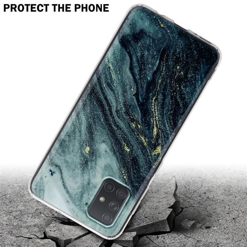 Cadorabo Hülle kompatibel mit Samsung Galaxy A71 4G Schutzhülle aus TPU Silikon mit Muster Mosaik