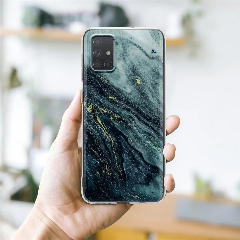 Cadorabo Hülle kompatibel mit Samsung Galaxy A71 4G Schutzhülle aus TPU Silikon mit Muster Mosaik