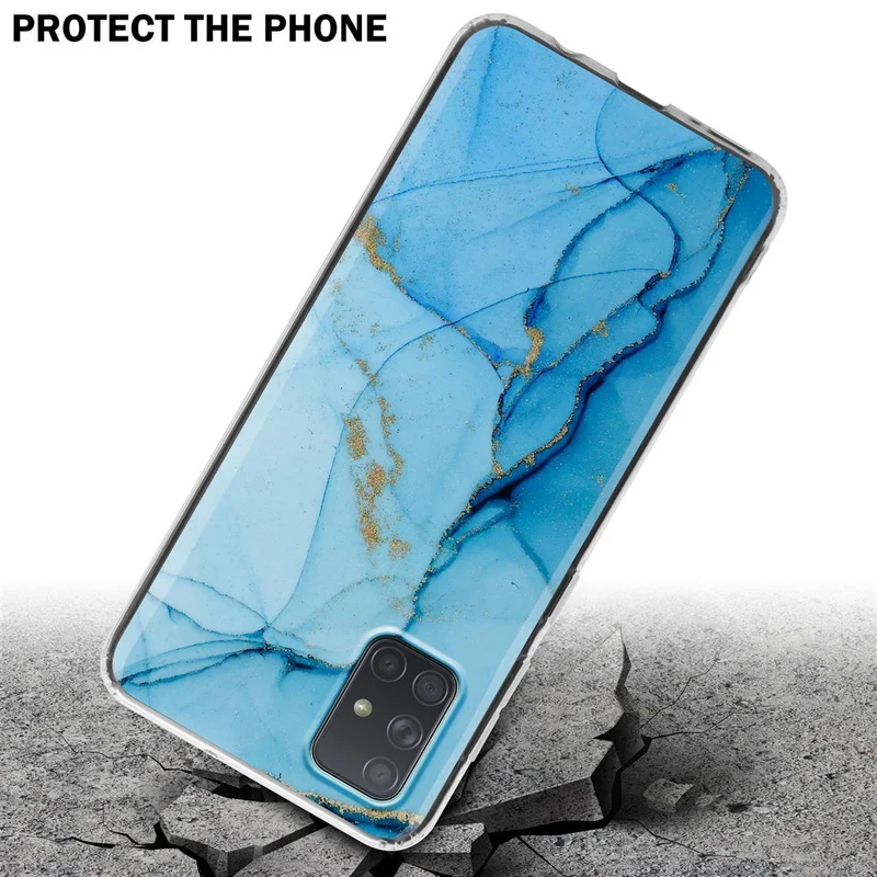 Cadorabo Hülle kompatibel mit Samsung Galaxy A71 4G Schutzhülle aus TPU Silikon mit Muster Mosaik