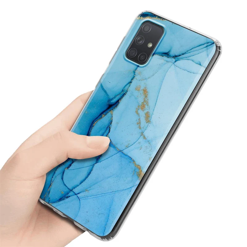 Cadorabo Hülle kompatibel mit Samsung Galaxy A71 4G Schutzhülle aus TPU Silikon mit Muster Mosaik