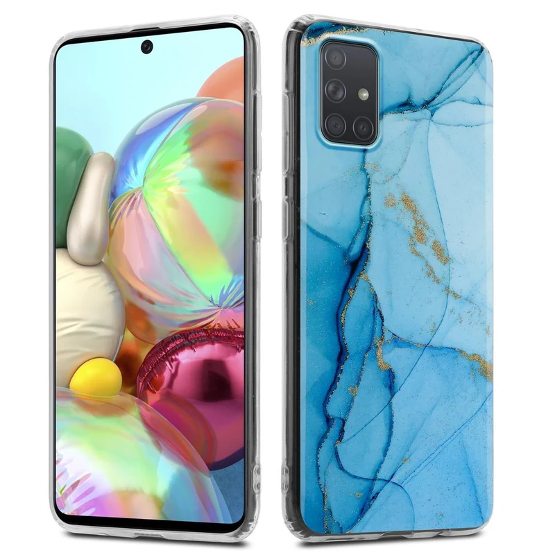 Cadorabo Hülle kompatibel mit Samsung Galaxy A71 4G Schutzhülle aus TPU Silikon mit Muster Mosaik