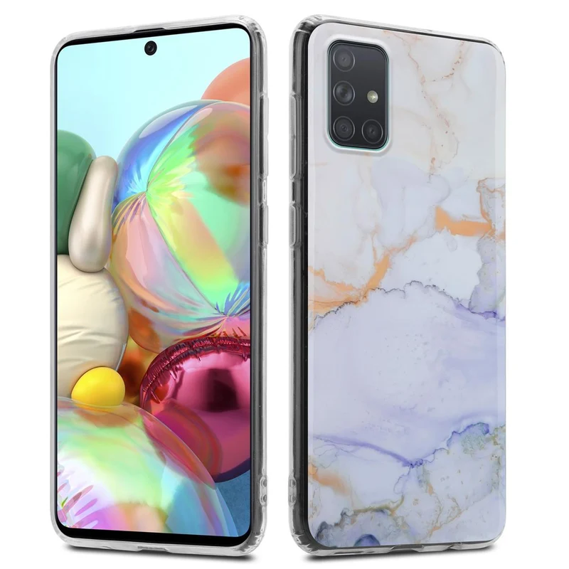 Cadorabo Hülle kompatibel mit Samsung Galaxy A71 4G Schutzhülle aus TPU Silikon mit Muster Mosaik