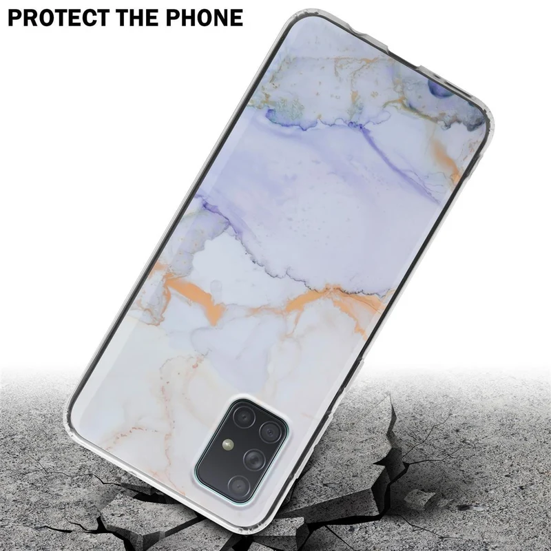 Cadorabo Hülle kompatibel mit Samsung Galaxy A71 4G Schutzhülle aus TPU Silikon mit Muster Mosaik