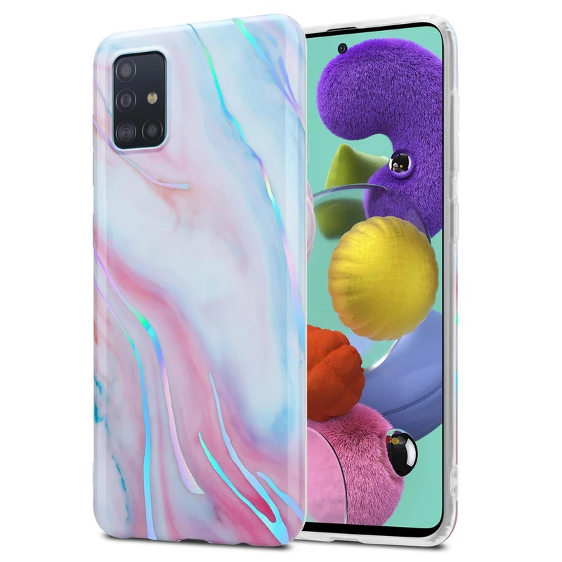 Cadorabo Hülle kompatibel mit Samsung Galaxy A51 4G / M40s Schutzhülle aus TPU Silikon mit Muster Mosaik
