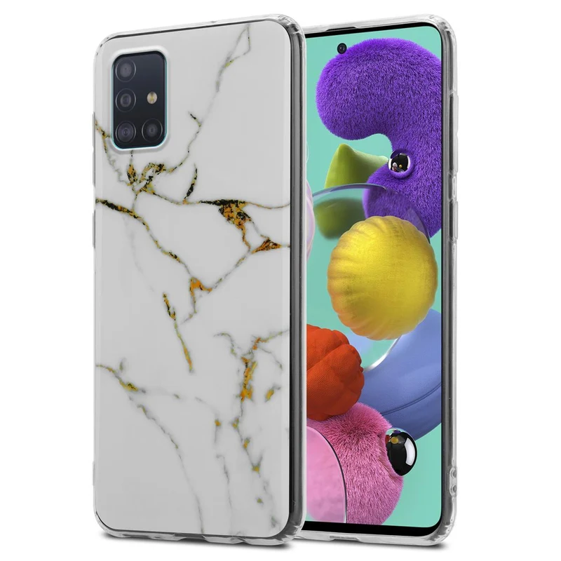 Cadorabo Hülle kompatibel mit Samsung Galaxy A51 4G / M40s Schutzhülle aus TPU Silikon mit Muster Mosaik
