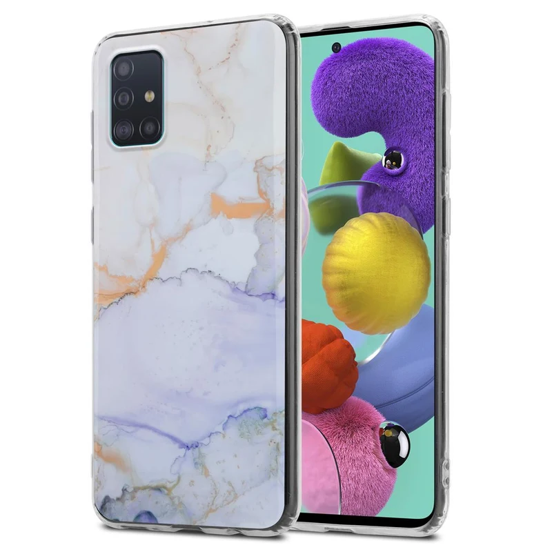 Cadorabo Hülle kompatibel mit Samsung Galaxy A51 4G / M40s Schutzhülle aus TPU Silikon mit Muster Mosaik