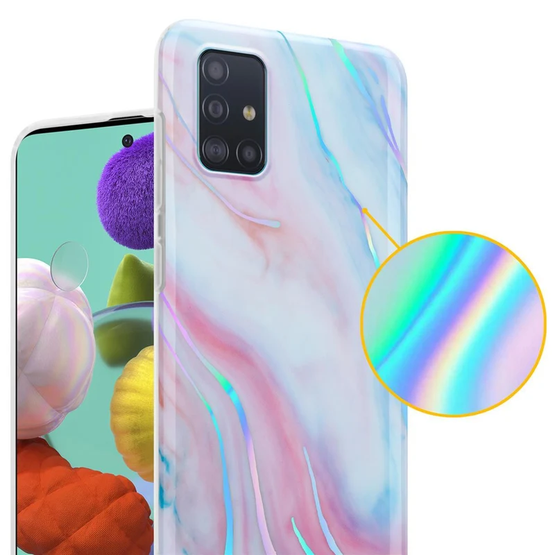 Cadorabo Hülle kompatibel mit Samsung Galaxy A51 4G / M40s Schutzhülle aus TPU Silikon mit Muster Mosaik