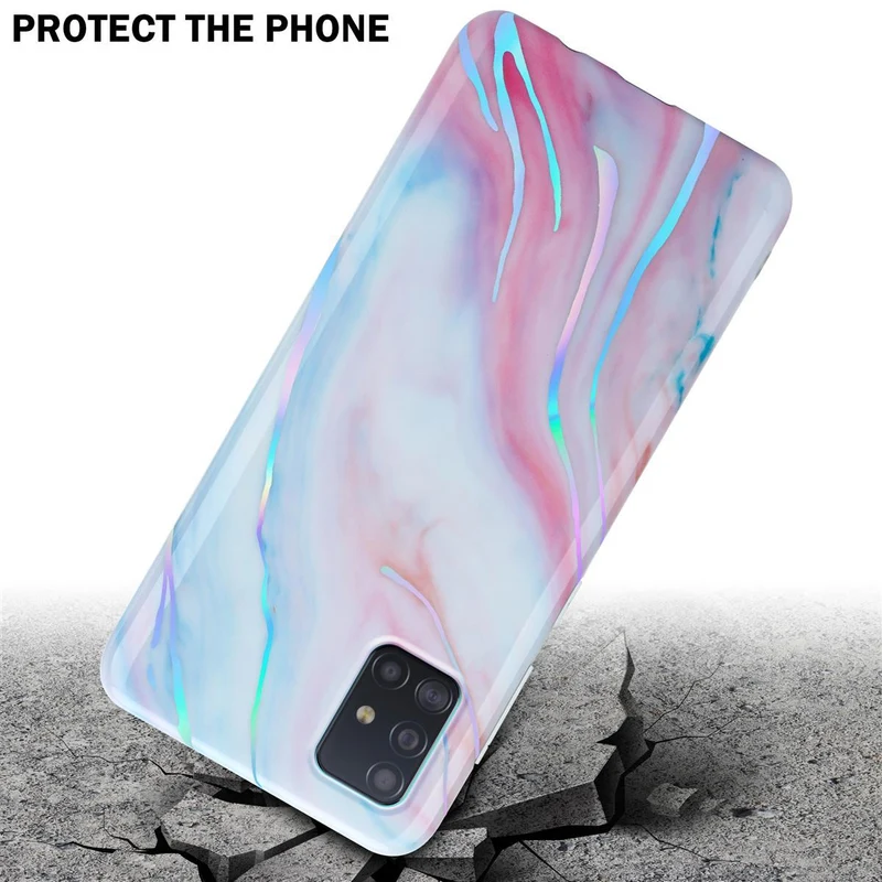 Cadorabo Hülle kompatibel mit Samsung Galaxy A51 4G / M40s Schutzhülle aus TPU Silikon mit Muster Mosaik