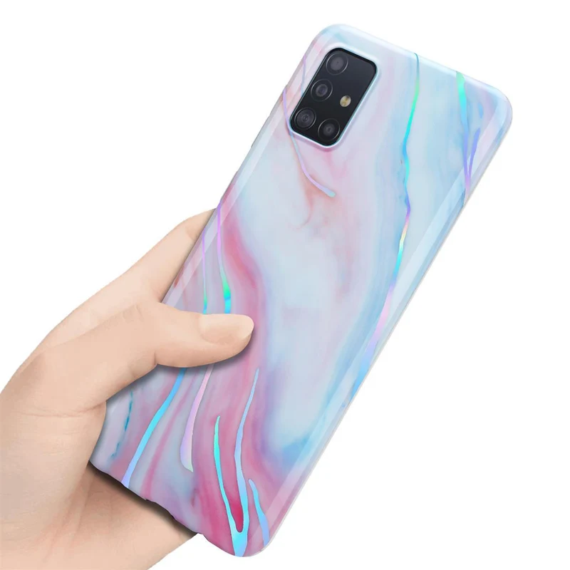 Cadorabo Hülle kompatibel mit Samsung Galaxy A51 4G / M40s Schutzhülle aus TPU Silikon mit Muster Mosaik