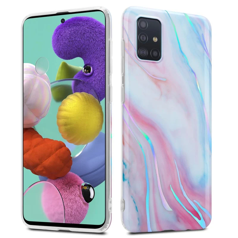Cadorabo Hülle kompatibel mit Samsung Galaxy A51 4G / M40s Schutzhülle aus TPU Silikon mit Muster Mosaik