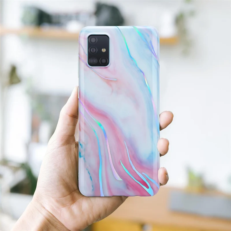 Cadorabo Hülle kompatibel mit Samsung Galaxy A51 4G / M40s Schutzhülle aus TPU Silikon mit Muster Mosaik