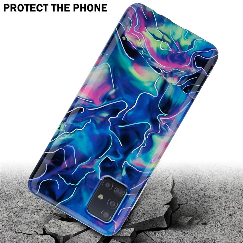Cadorabo Hülle kompatibel mit Samsung Galaxy A51 4G / M40s Schutzhülle aus TPU Silikon mit Muster Mosaik