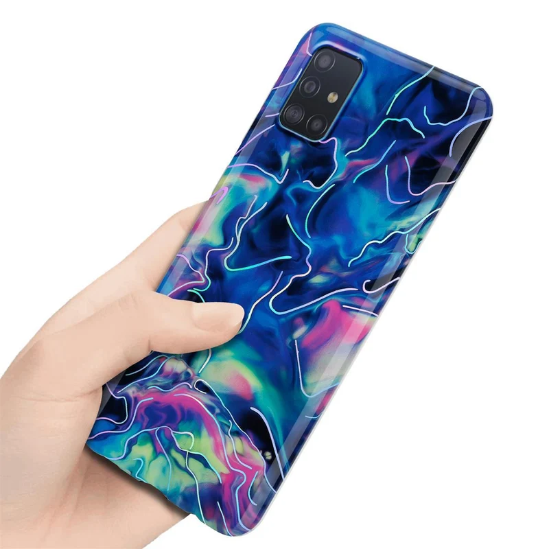 Cadorabo Hülle kompatibel mit Samsung Galaxy A51 4G / M40s Schutzhülle aus TPU Silikon mit Muster Mosaik