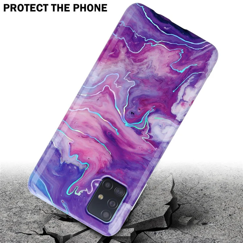Cadorabo Hülle kompatibel mit Samsung Galaxy A51 4G / M40s Schutzhülle aus TPU Silikon mit Muster Mosaik