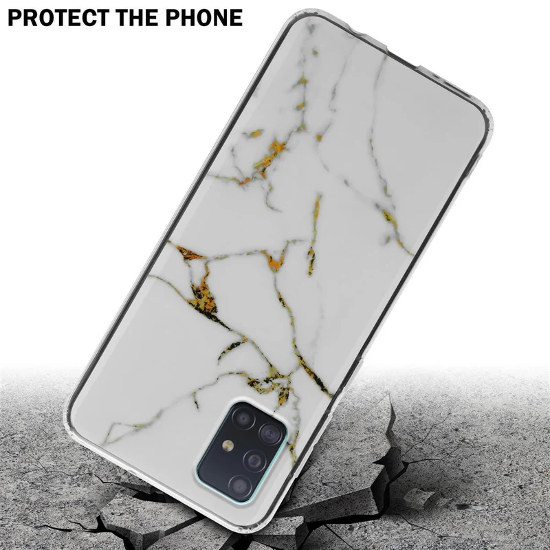 Cadorabo Hülle kompatibel mit Samsung Galaxy A51 4G / M40s Schutzhülle aus TPU Silikon mit Muster Mosaik
