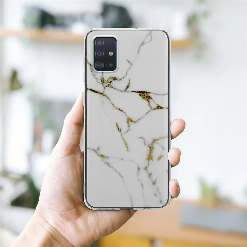 Cadorabo Hülle kompatibel mit Samsung Galaxy A51 4G / M40s Schutzhülle aus TPU Silikon mit Muster Mosaik