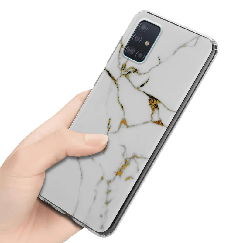 Cadorabo Hülle kompatibel mit Samsung Galaxy A51 4G / M40s Schutzhülle aus TPU Silikon mit Muster Mosaik