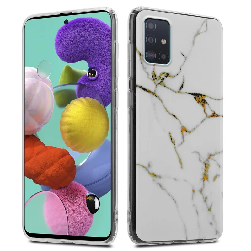 Cadorabo Hülle kompatibel mit Samsung Galaxy A51 4G / M40s Schutzhülle aus TPU Silikon mit Muster Mosaik