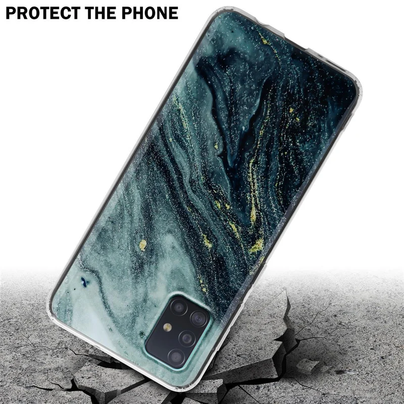 Cadorabo Hülle kompatibel mit Samsung Galaxy A51 4G / M40s Schutzhülle aus TPU Silikon mit Muster Mosaik