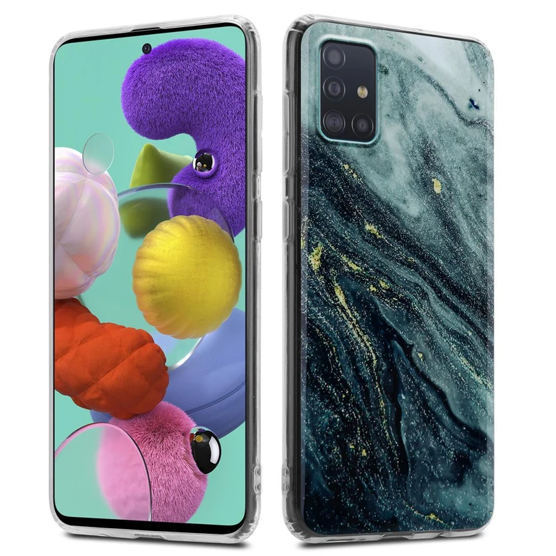 Cadorabo Hülle kompatibel mit Samsung Galaxy A51 4G / M40s Schutzhülle aus TPU Silikon mit Muster Mosaik
