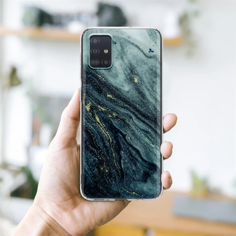 Cadorabo Hülle kompatibel mit Samsung Galaxy A51 4G / M40s Schutzhülle aus TPU Silikon mit Muster Mosaik