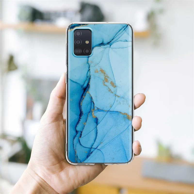 Cadorabo Hülle kompatibel mit Samsung Galaxy A51 4G / M40s Schutzhülle aus TPU Silikon mit Muster Mosaik