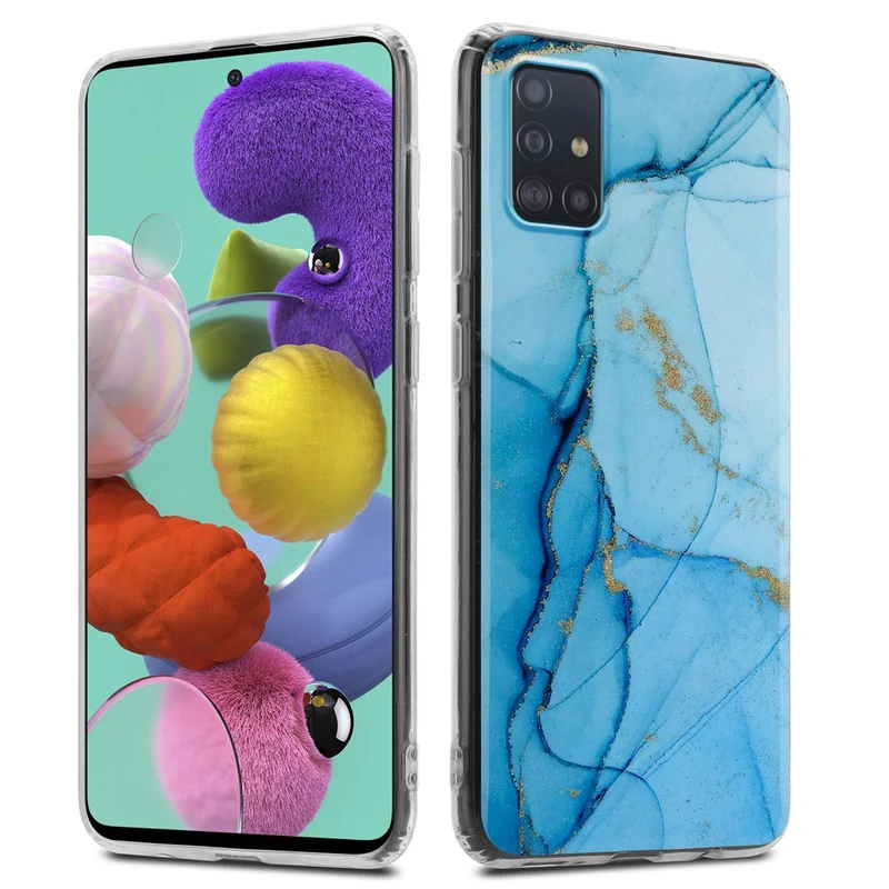 Cadorabo Hülle kompatibel mit Samsung Galaxy A51 4G / M40s Schutzhülle aus TPU Silikon mit Muster Mosaik