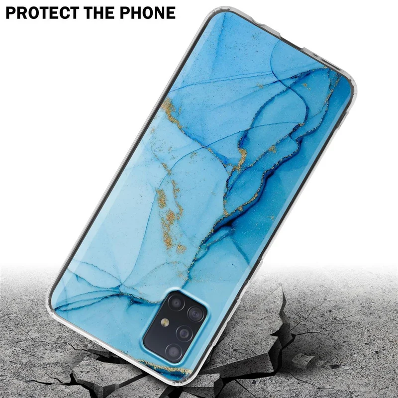 Cadorabo Hülle kompatibel mit Samsung Galaxy A51 4G / M40s Schutzhülle aus TPU Silikon mit Muster Mosaik